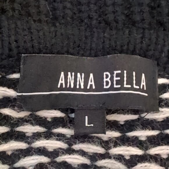 Anna Bella Fuzzy Open Cardigan Sweater Short Sleeve Shrug Fringe Winter Nordic - Picture 8 of 10